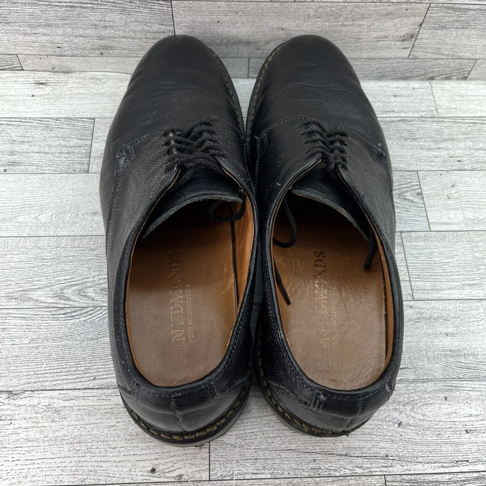 Allen Edmonds Port Washington Wanderer Pebbled Black Leather Plain Toe Men 10.5D